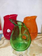 WD004 - Pols potten vazen, Huis en Inrichting, Minder dan 50 cm, Glas, Gebruikt, Ophalen