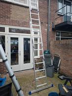 Schuifladder 3x10 treden - Werkhoogte 6,80m, 2 mnd oud, Doe-het-zelf en Verbouw, Ladders en Trappen, Ophalen, Gebruikt, Ladder