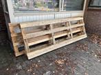 Drie houten pallets, Doe-het-zelf en Verbouw, Hout en Planken, Ophalen, Gebruikt, Minder dan 200 cm, Pallet