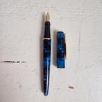 Waterman vulpen blauw zwart gemarmerd, Verzamelen, Pennenverzamelingen, Vulpen, Ophalen of Verzenden, Zo goed als nieuw, Waterman