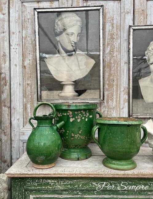 Per Sempre,Zeldzame Antieke Grote Castelnaudary Potten, Antiek en Kunst, Antiek | Woonaccessoires, Ophalen