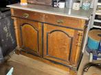 Antiek commode of halkast met marmeren blad, Ophalen, Zo goed als nieuw, 25 tot 50 cm, 100 tot 150 cm