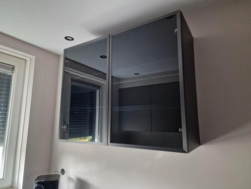 Hacker vitrinekast (met lichte beschadiging), Huis en Inrichting, Keuken | Keukenelementen, Nieuw, Minder dan 100 cm, 100 tot 150 cm