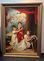 Groot olieverfschilderij met lijst, Antiek en Kunst, Kunst | Schilderijen | Klassiek, Ophalen