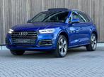 Audi Q5 55 TFSI e quattro S-Line / Pano / ACC / Dodehoek /, Auto's, Audi, Automaat, Zwart, 4 cilinders, Blauw