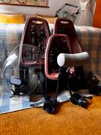 Fietsstoeltjes set (voor+achter) met accessoires, Ophalen, Gebruikt, Achterzitje, Voetsteuntjes
