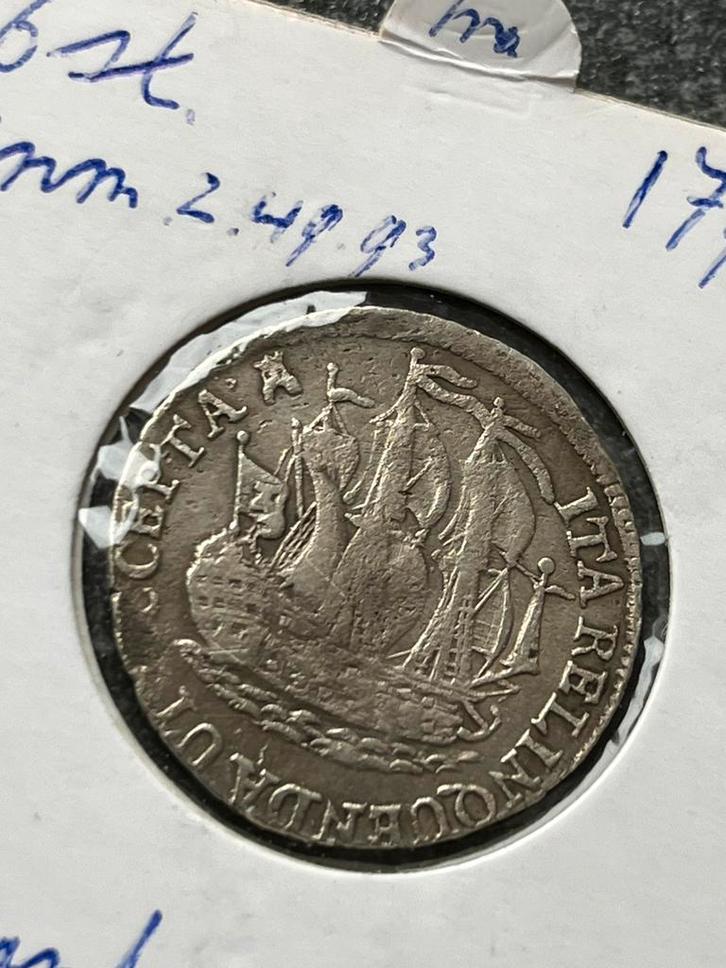Zeeuwse scheepjesschelling 1793, Postzegels en Munten, Munten | Nederland, Losse munt, Overige waardes, Vóór koninkrijk, Zilver