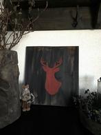 Schilderij hert landelijk, Ophalen