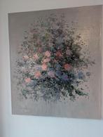 Abstract bloemenschilderij van Rob de Haan, Antiek en Kunst, Kunst | Schilderijen | Klassiek, Ophalen