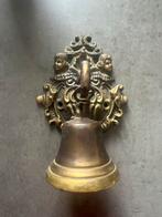 Antieke Bronzen Bel met Engelen, Antiek en Kunst, Ophalen of Verzenden, Brons