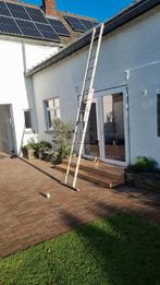 ladder 4,20m, Doe-het-zelf en Verbouw, Ladders en Trappen, Ophalen, Gebruikt, Ladder, Opvouwbaar of Inschuifbaar