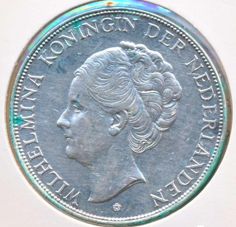 Nederland 2,5 Gulden 1940 Wilhelmina, Postzegels en Munten, Munten | Nederland, Losse munt, 2½ gulden, Koningin Wilhelmina, Zilver