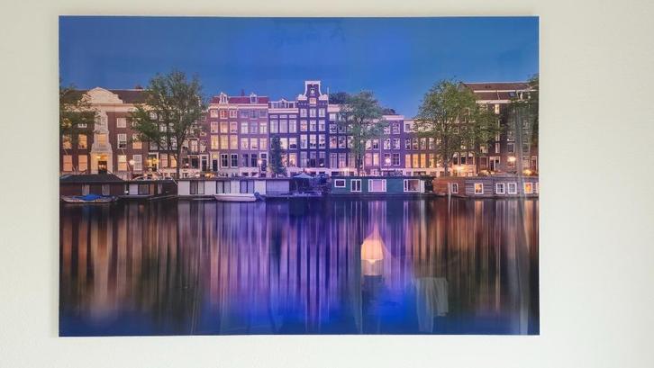Photo print of Amsterdam 80x120cm, Antiek en Kunst, Kunst | Tekeningen en Foto's, Ophalen