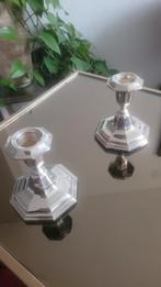 Zilveren kandelaars, Antiek en Kunst, Antiek | Kandelaars, Ophalen of Verzenden, Zilver