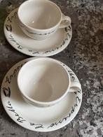 Vintage Espresso Kopjes en Schotels - John Tams England, Huis en Inrichting, Keuken | Servies, Ophalen of Verzenden, Zo goed als nieuw