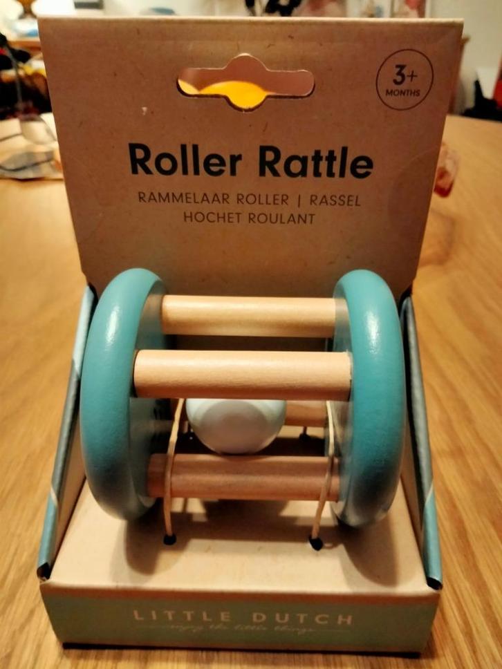 Little Dutch rammelaar/roller hout. Baby vanaf 3mnd. NIEUW!, Kinderen en Baby's, Speelgoed | Houten speelgoed, Nieuw, Overige typen