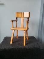 Vintage houten (poppen) stoeltje, Ophalen of Verzenden