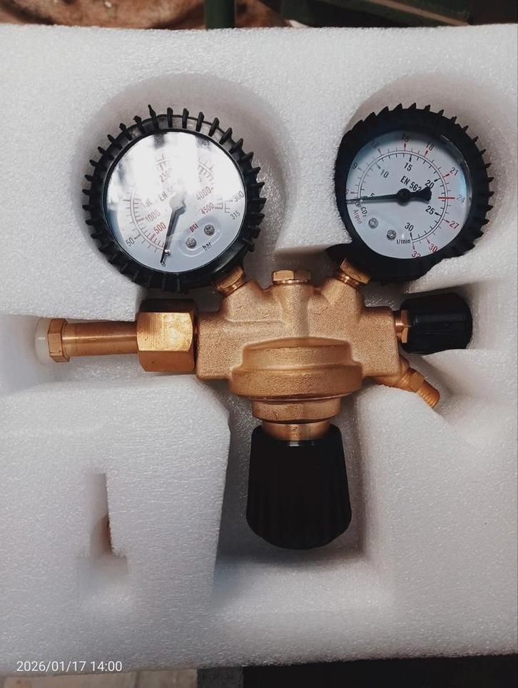 Drukmeter / Manometer / Reduceerventiel, Doe-het-zelf en Verbouw, Meetapparatuur, Nieuw, Druk, Ophalen of Verzenden