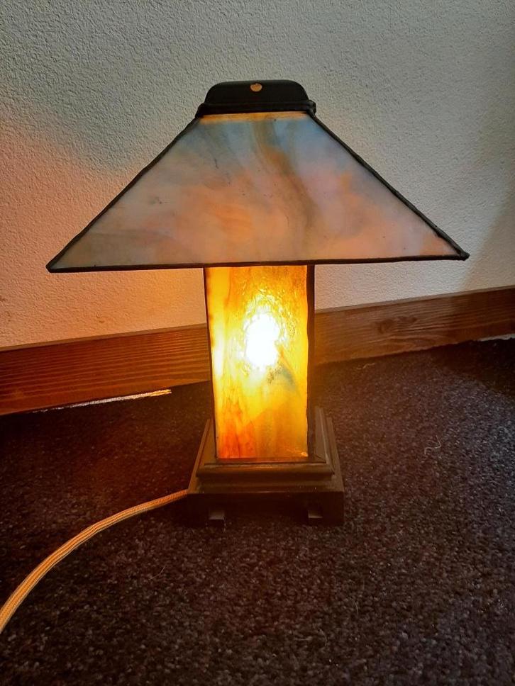 Tiffany Tafellamp, Huis en Inrichting, Lampen | Tafellampen, Nieuw, Minder dan 50 cm, Glas, Ophalen of Verzenden