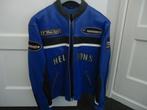 Bijna nieuw Helston's leren heren motorjas maat L, 52, blauw, Motoren, Kleding | Motorkleding, Ophalen of Verzenden, Tweedehands