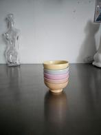 Flora Gouda Holland schaaltjes - 5 kleuren, Gebruikt, Porselein of Keramiek, Schaal, Rond