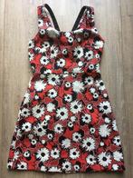NIEUW Zara rood zomerjurkje bloemen witte zwarte bloemen, Nieuw, Zara, Ophalen of Verzenden, Maat 36 (S)