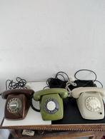 👉 3 leuke oude telefoons verschillende kleuren, Telecommunicatie, Vaste telefoons | Niet Draadloos, Ophalen of Verzenden, Zo goed als nieuw