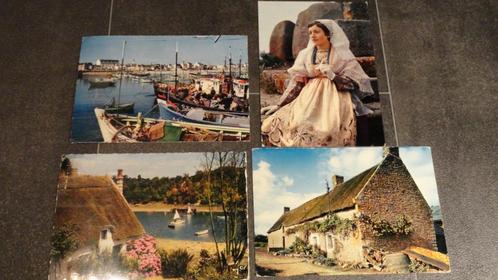 Ansichtkaarten - Bretagne (jaren 70), Verzamelen, Ansichtkaarten | Buitenland, Gelopen, Frankrijk, 1960 tot 1980, Verzenden