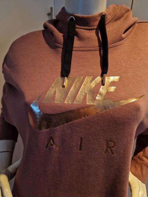 NIKE AIR LANGE HOODY SWEATER CHOCOBRUIN MT M/L, Kleding | Dames, Truien en Vesten, Zo goed als nieuw, Maat 38/40 (M), Bruin, Ophalen of Verzenden