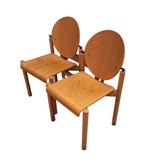 2x Vintage Kush+Co stoelen l mid century design l 1980s, Huis en Inrichting, Ophalen, Zo goed als nieuw, Hout, Twee