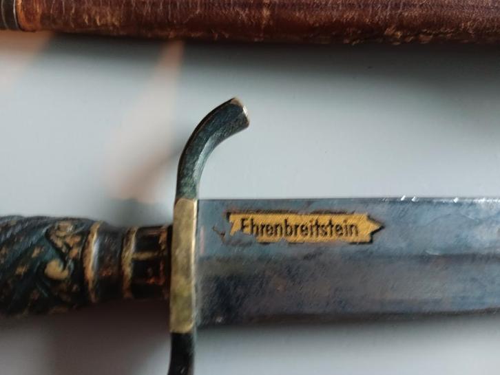Antieke Duitse Dolk Ehrenbreitstein met Schede, Verzamelen, Militaria | Algemeen, Overige soorten, Mes of Dolk, Duitsland, Ophalen of Verzenden