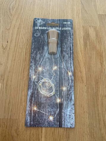10 Warm LED Flessenlampjes - Nieuw! beschikbaar voor biedingen