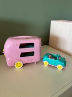 Barbie Chelsea auto + caravan, Kinderen en Baby's, Speelgoed | Poppen, Gebruikt, Ophalen of Verzenden, Barbie