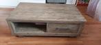 Houten Salontafel met Lade en Open Vak, Huis en Inrichting, Tafels | Salontafels, Ophalen, Gebruikt, 50 tot 100 cm, 100 tot 150 cm