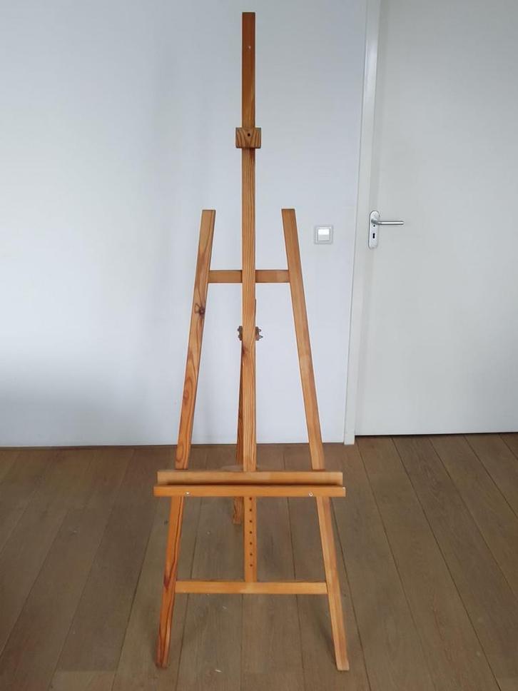 Houten Schildersezel - Professioneel & Inklapbaar, Hobby en Vrije tijd, Schilderen, Zo goed als nieuw, Ezel, Ophalen