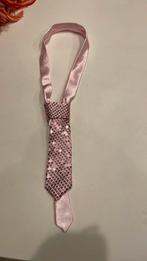 Roze glitter stropdas, Ophalen of Verzenden, Zo goed als nieuw, Maat 34 (XS) of kleiner, Carnaval