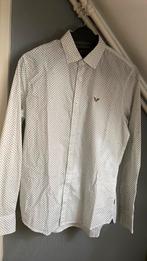 PME LEGEND OVERHEMD MAAT M. WIT MET GROEN EN ZWART, Kleding | Heren, Overhemden, Wit, Zo goed als nieuw, Pme Legend, Halswijdte 39/40 (M)