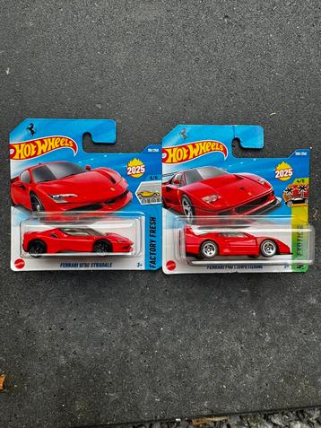 Hot Wheels Ferrari F40 and SF90 beschikbaar voor biedingen