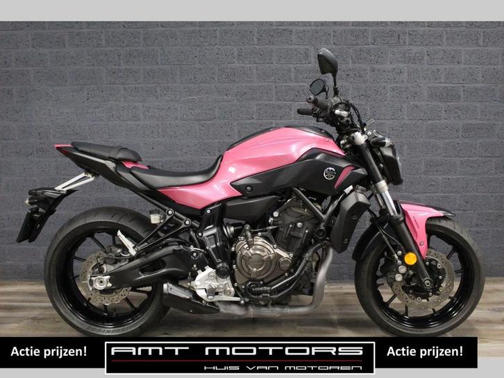 YAMAHA MT 07 ABS (bj 2018) MT07 35KW A2 mogelijk Pink Lady, Motoren, Motoren | Yamaha, Bedrijf, Naked bike, 2 cilinders, Minimaal motorrijbewijs A2