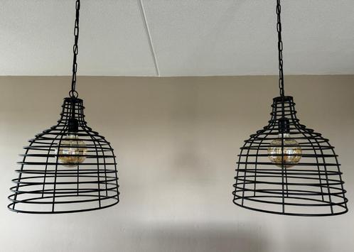 Hanglamp Bovina 2 stuks, Huis en Inrichting, Lampen | Hanglampen, Gebruikt, Minder dan 50 cm, Metaal, Ophalen