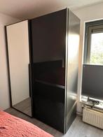 Goossens Kledingkast Antraciet Glas, Huis en Inrichting, Kasten | Kledingkasten, Ophalen, 200 cm of meer, 150 tot 200 cm, Glas