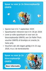 7x AH spaarkaart 2e bioscoopkaartje GRATIS, Tickets en Kaartjes, Kortingen en Cadeaubonnen, Drie personen of meer, Cadeaubon, Overige typen