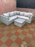 Bois Le Duc loungebank met hocker, 5 zitplaatsen, Gebruikt, Ophalen of Verzenden, Loungeset