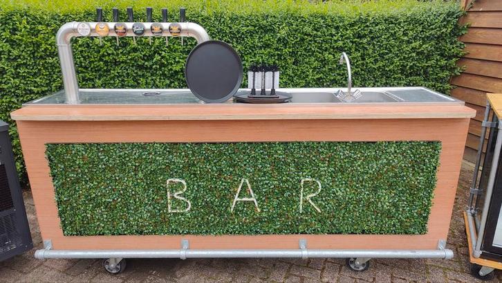 Mobiele Bar met Gamko Fustenkoeling & 6 Tapkranen, Witgoed en Apparatuur, Thuistaps, Gebruikt, Ophalen
