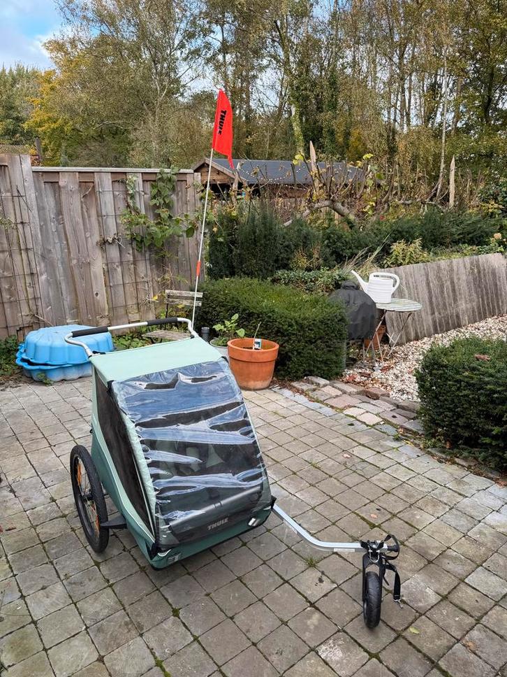 Thule Coaster XT Fietskar, Fietsen en Brommers, Fietsaccessoires | Aanhangers en Karren, Zo goed als nieuw, Kinderkar, 20 tot 40 kg