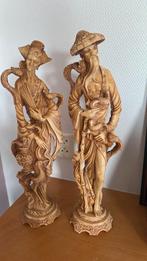 Indische beelden man vrouw, Verzamelen, Beelden en Beeldjes, Ophalen, Zo goed als nieuw, Mens