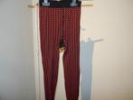 Wolford najaars panty roest tint met zwart apart printje L, Verzenden, Zwart, Wolford, Panty