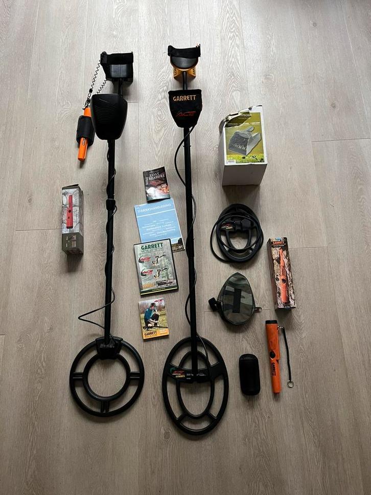 Garret Pro Ace 250 en GC-1023, Hobby en Vrije tijd, Metaaldetectors, Zo goed als nieuw, Garrett, Discriminatie metaaldetectie