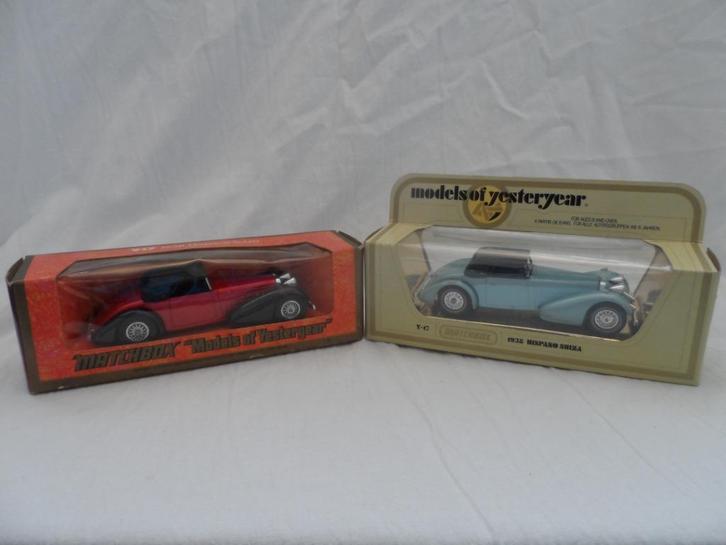 Matchbox Models of Yesteryear, Hispane Suiza en Cord, Hobby en Vrije tijd, Modelauto's | 1:43, Gebruikt, Auto, Dinky Toys, Ophalen of Verzenden
