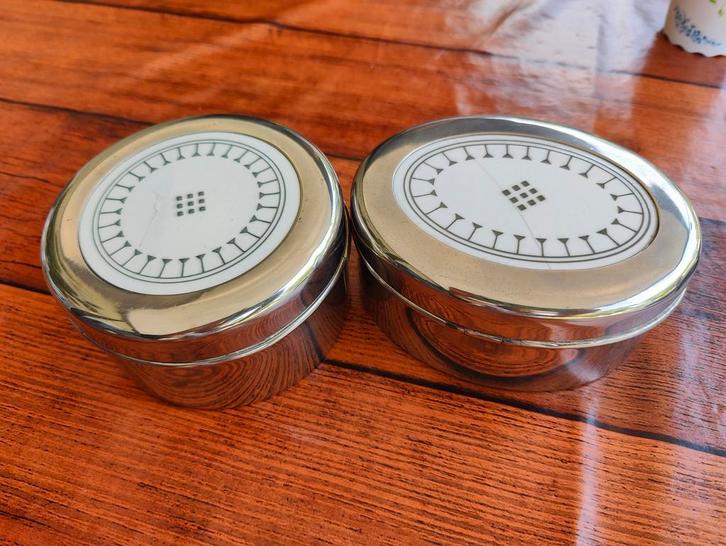 Antieke Villeroy & Boch Doosjes - Set van 2, Antiek en Kunst, Antiek | Overige Antiek, Ophalen of Verzenden